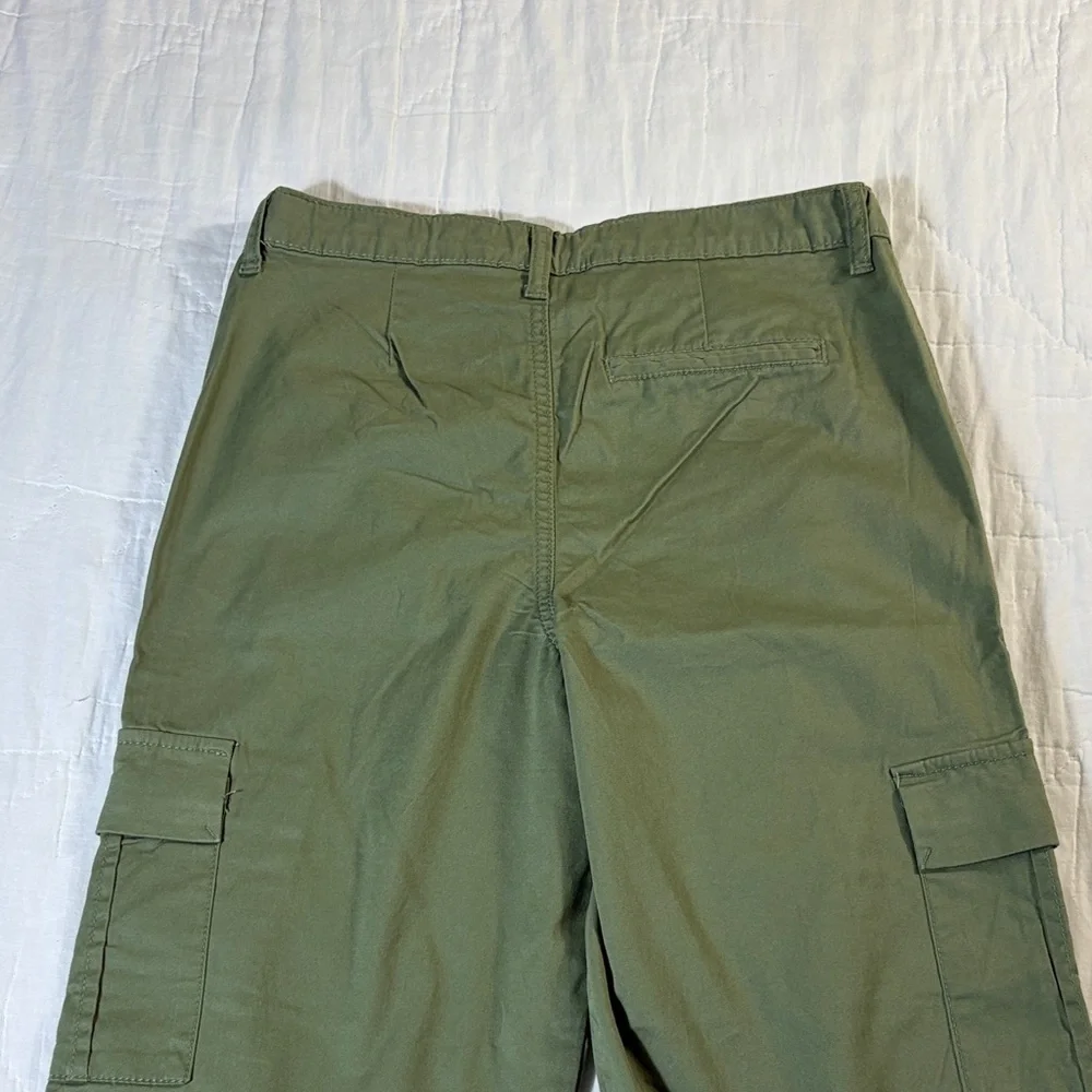 NWT Cat & Jack Boys Baggy Adjustable Waist Reinforced‎ Knee Pants Olive Size 14